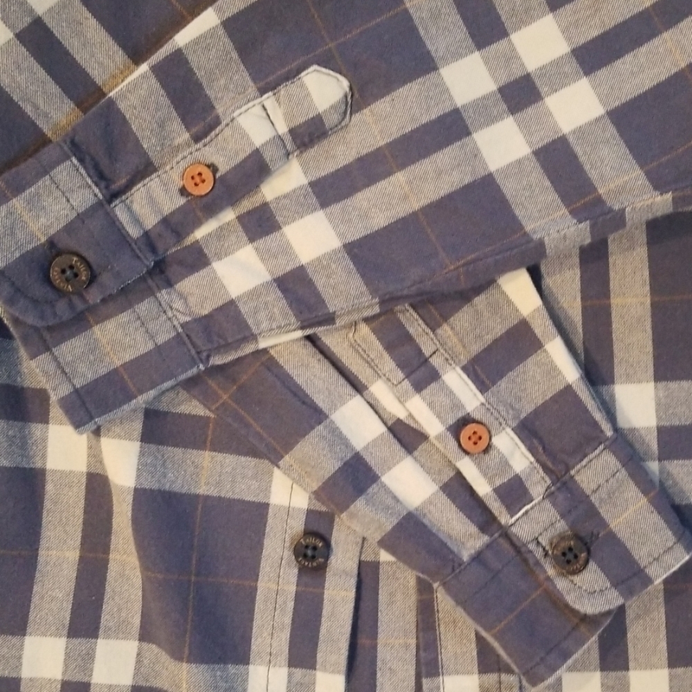 Tailor Vintage long sleeve plaid button down shirt - Picture 3 of 6
